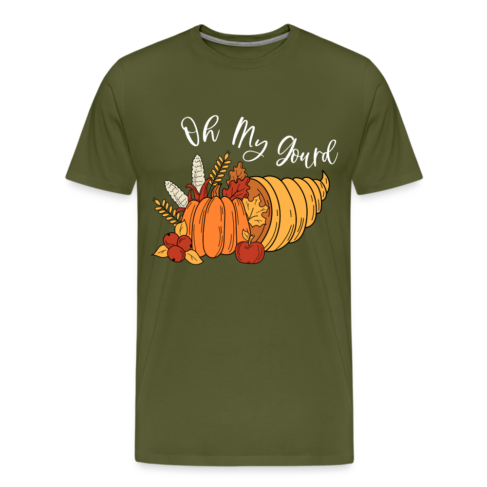 GU 'Oh My Gourd' Unisex Premium T-Shirt - olive green