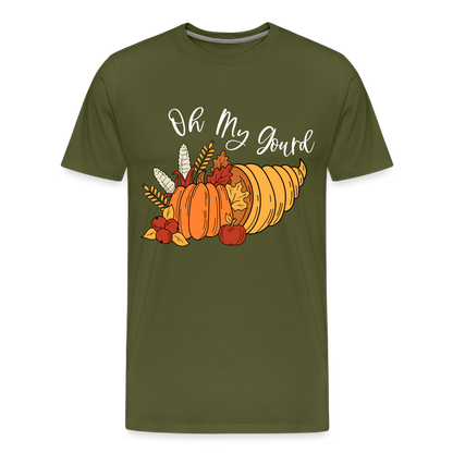 GU 'Oh My Gourd' Unisex Premium T-Shirt - olive green