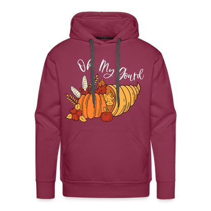 GU 'Oh My Gourd' Unisex Premium Hoodie - burgundy