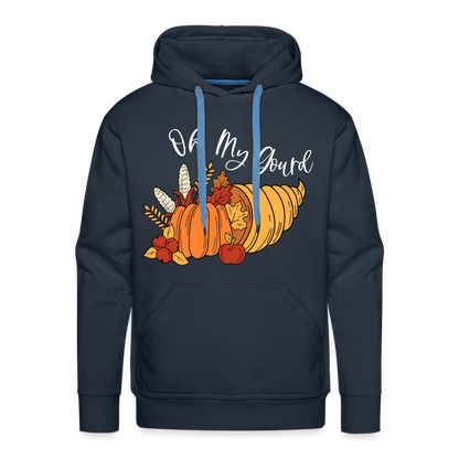 GU 'Oh My Gourd' Unisex Premium Hoodie - navy