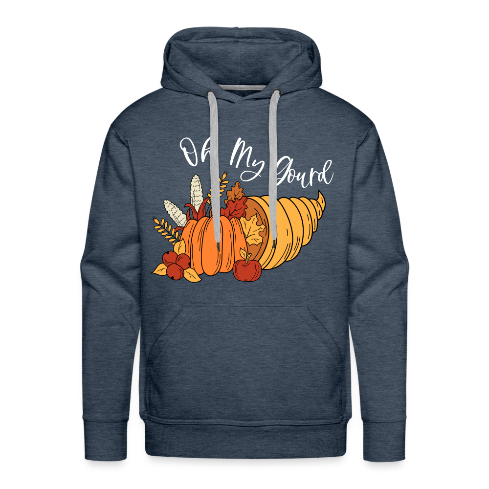 GU 'Oh My Gourd' Unisex Premium Hoodie - heather denim