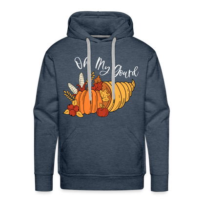 GU 'Oh My Gourd' Unisex Premium Hoodie - heather denim