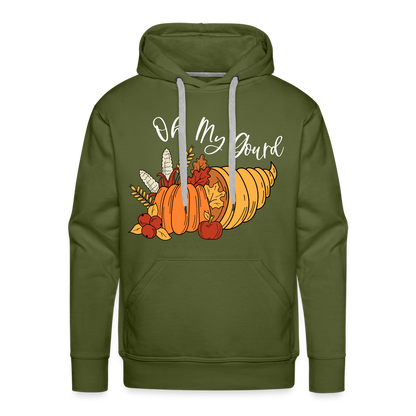 GU 'Oh My Gourd' Unisex Premium Hoodie - olive green