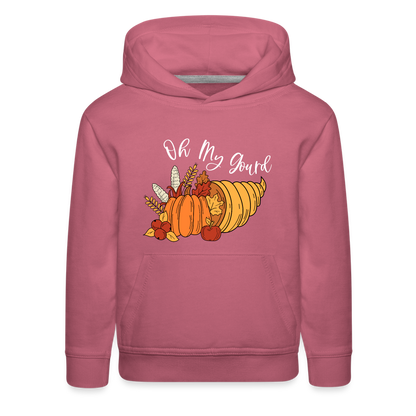 GU 'Oh My Gourd' Youth Premium Hoodie - mauve