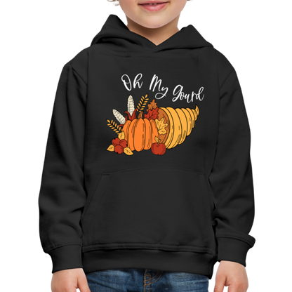 GU 'Oh My Gourd' Youth Premium Hoodie - black