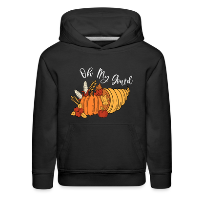 GU 'Oh My Gourd' Youth Premium Hoodie - black