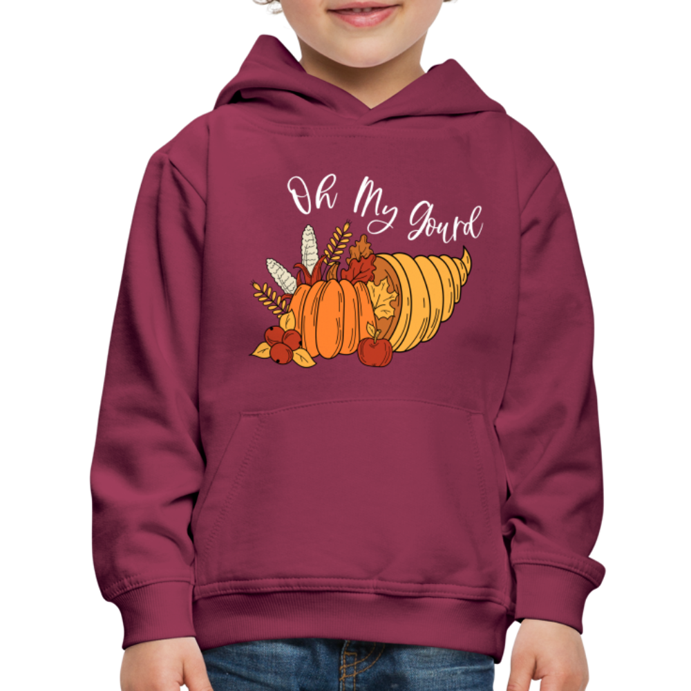 GU 'Oh My Gourd' Youth Premium Hoodie - burgundy