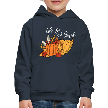 GU 'Oh My Gourd' Youth Premium Hoodie - navy