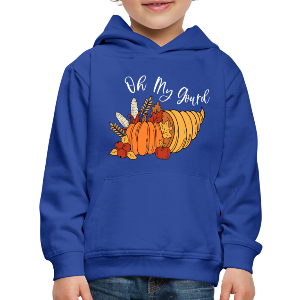 GU 'Oh My Gourd' Youth Premium Hoodie - royal blue