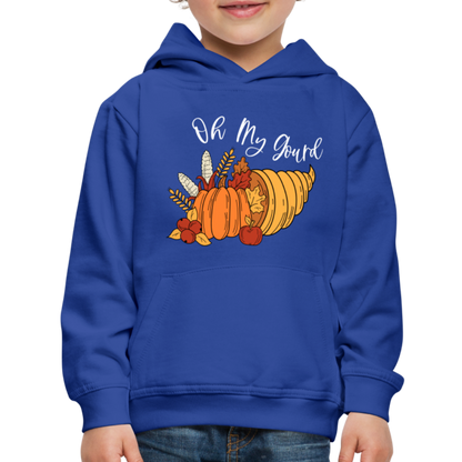 GU 'Oh My Gourd' Youth Premium Hoodie - royal blue