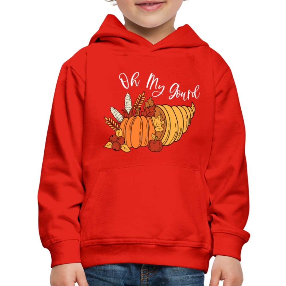 GU 'Oh My Gourd' Youth Premium Hoodie - red