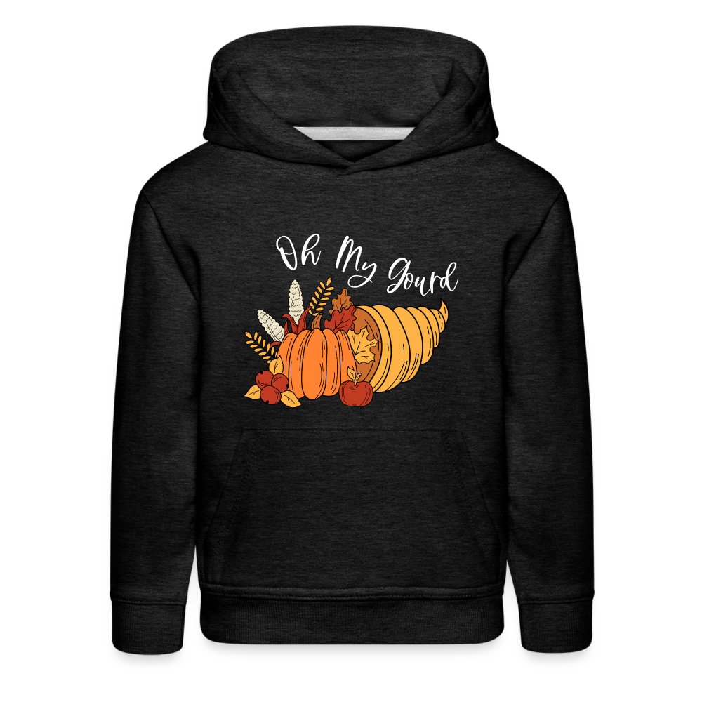 GU 'Oh My Gourd' Youth Premium Hoodie - charcoal grey