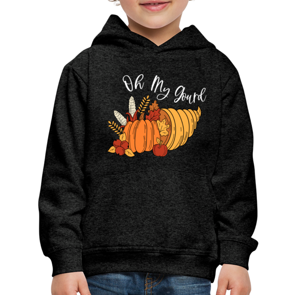 GU 'Oh My Gourd' Youth Premium Hoodie - charcoal grey