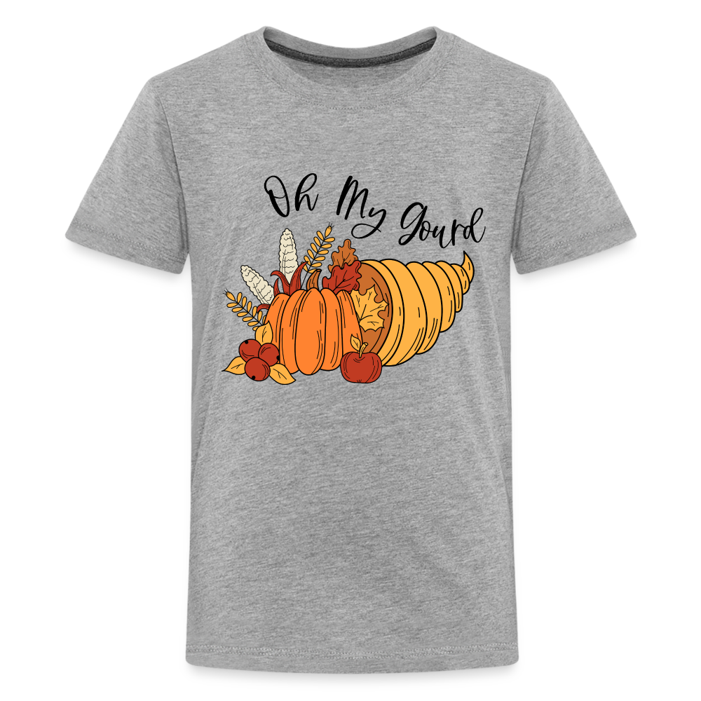 GU 'Oh My Gourd' Youth Premium T-Shirt - heather gray