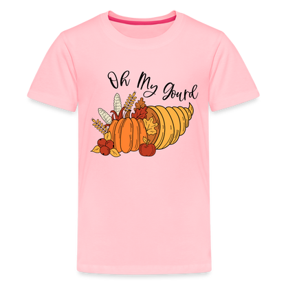 GU 'Oh My Gourd' Youth Premium T-Shirt - pink