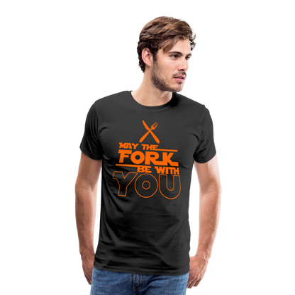 GU 'May the Fork' Unisex Premium T-Shirt - black