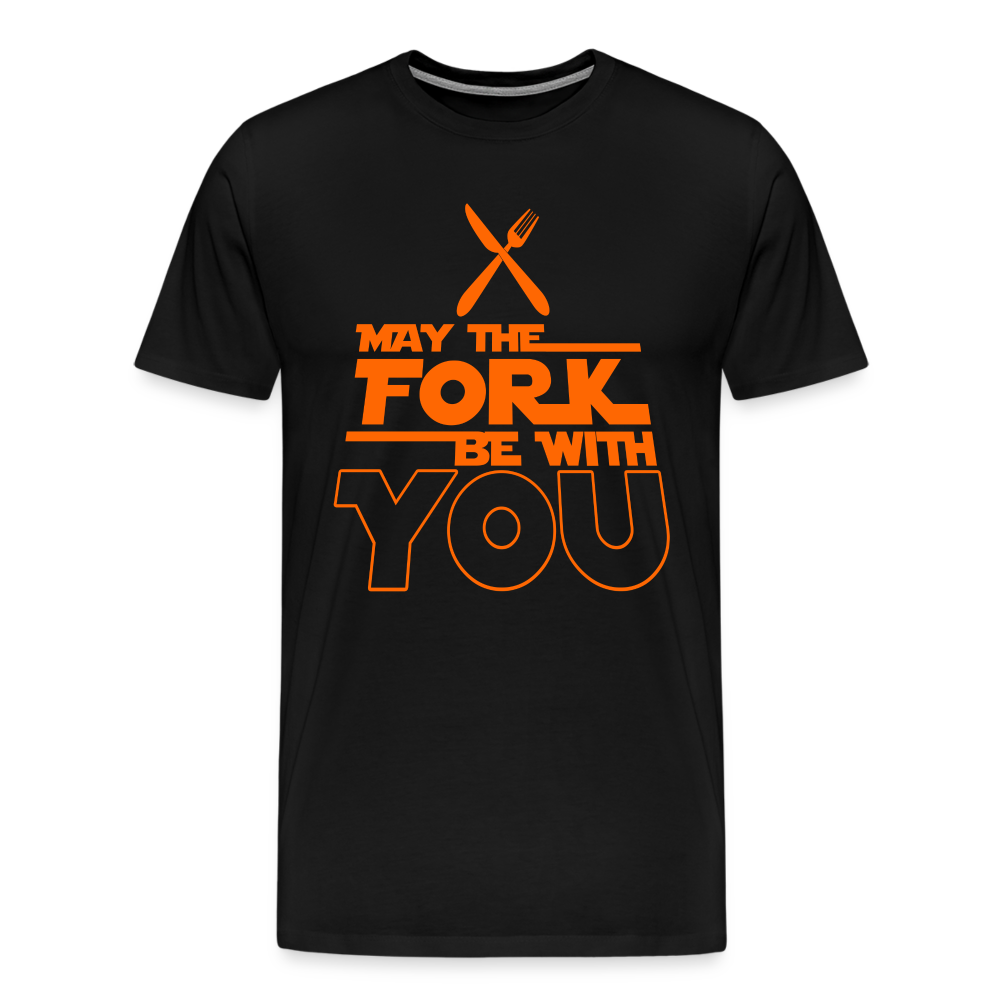 GU 'May the Fork' Unisex Premium T-Shirt - black