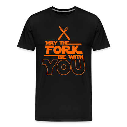 GU 'May the Fork' Unisex Premium T-Shirt - black