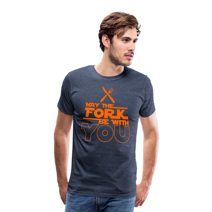 GU 'May the Fork' Unisex Premium T-Shirt - heather blue