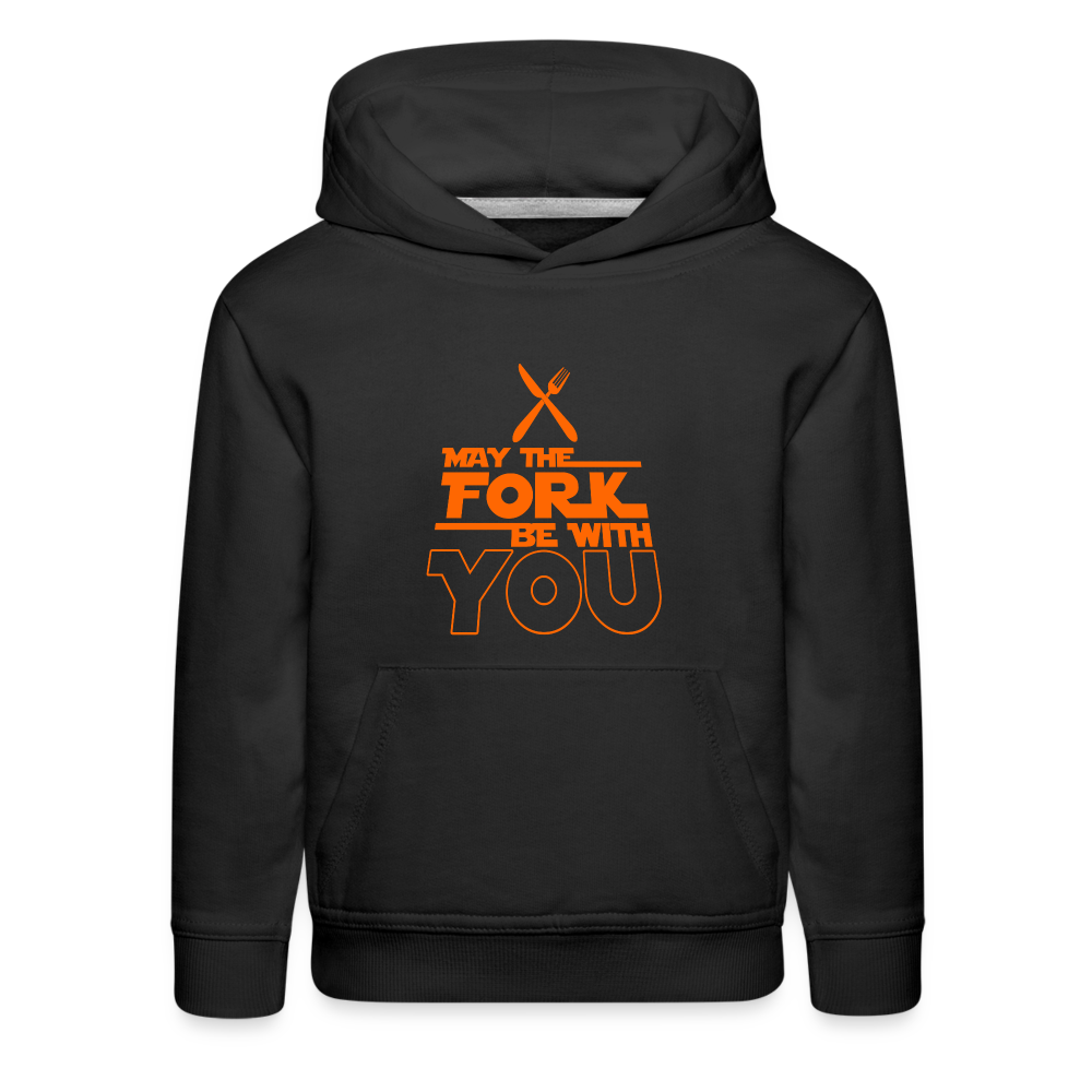 GU 'May the Fork' Youth Premium Hoodie - black