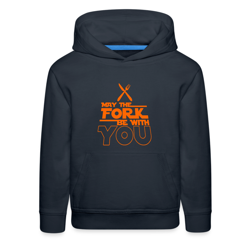 GU 'May the Fork' Youth Premium Hoodie - navy