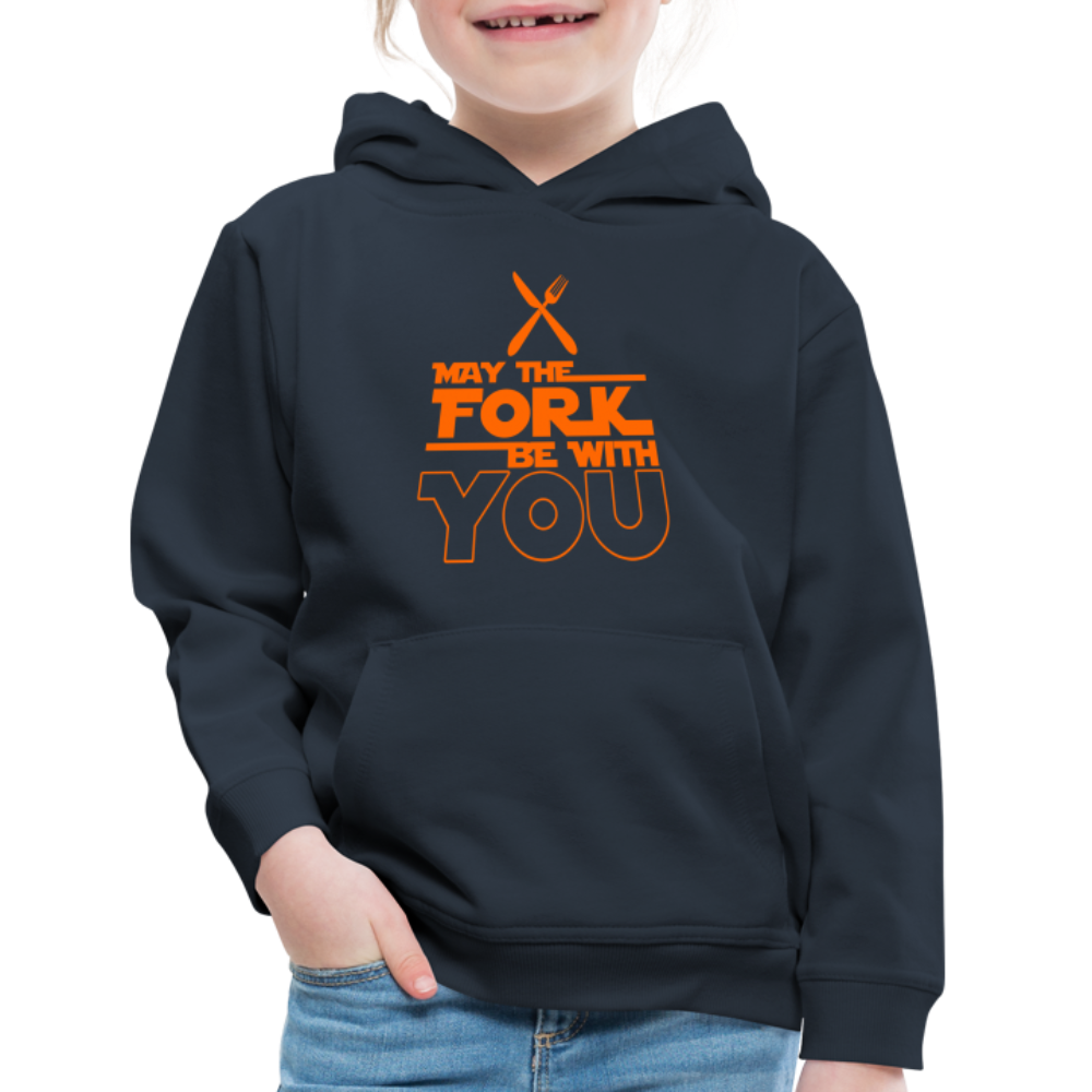 GU 'May the Fork' Youth Premium Hoodie - navy