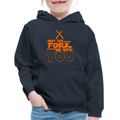 GU 'May the Fork' Youth Premium Hoodie - navy