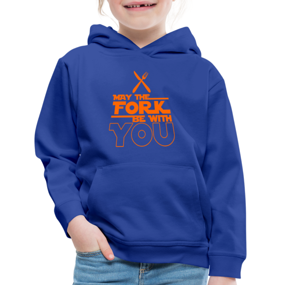 GU 'May the Fork' Youth Premium Hoodie - royal blue