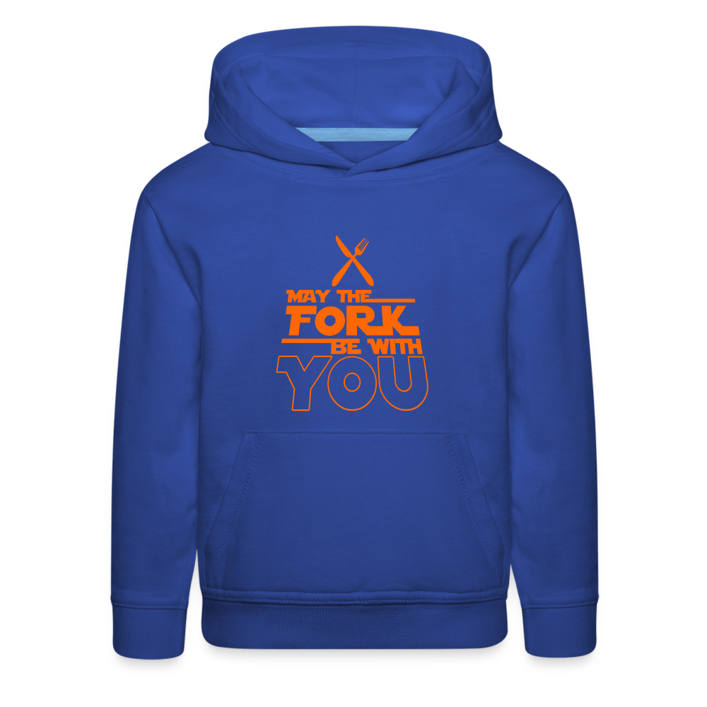 GU 'May the Fork' Youth Premium Hoodie - royal blue