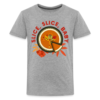 GU 'Slice, Slice, Baby' Youth Premium T-Shirt - heather gray