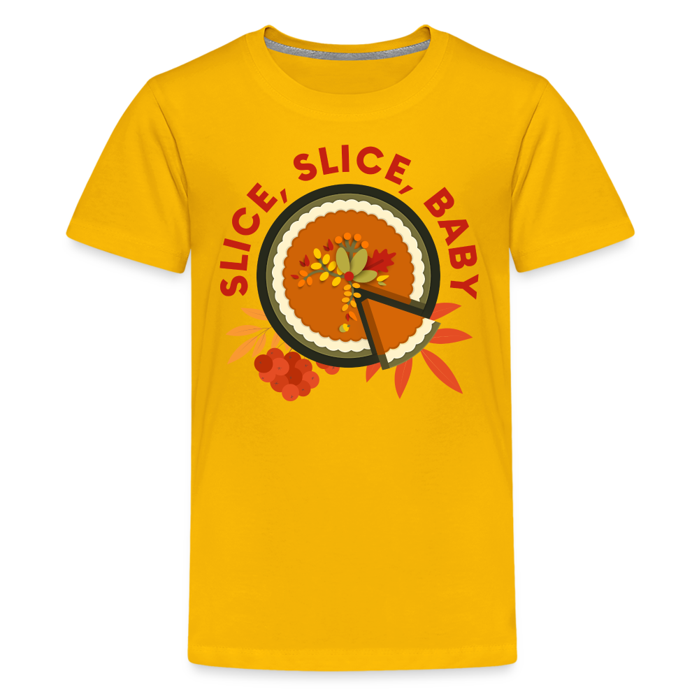 GU 'Slice, Slice, Baby' Youth Premium T-Shirt - sun yellow