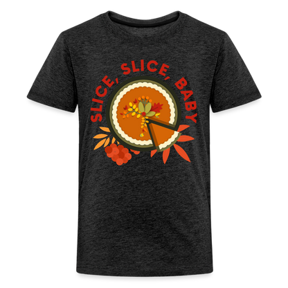 GU 'Slice, Slice, Baby' Youth Premium T-Shirt - charcoal grey