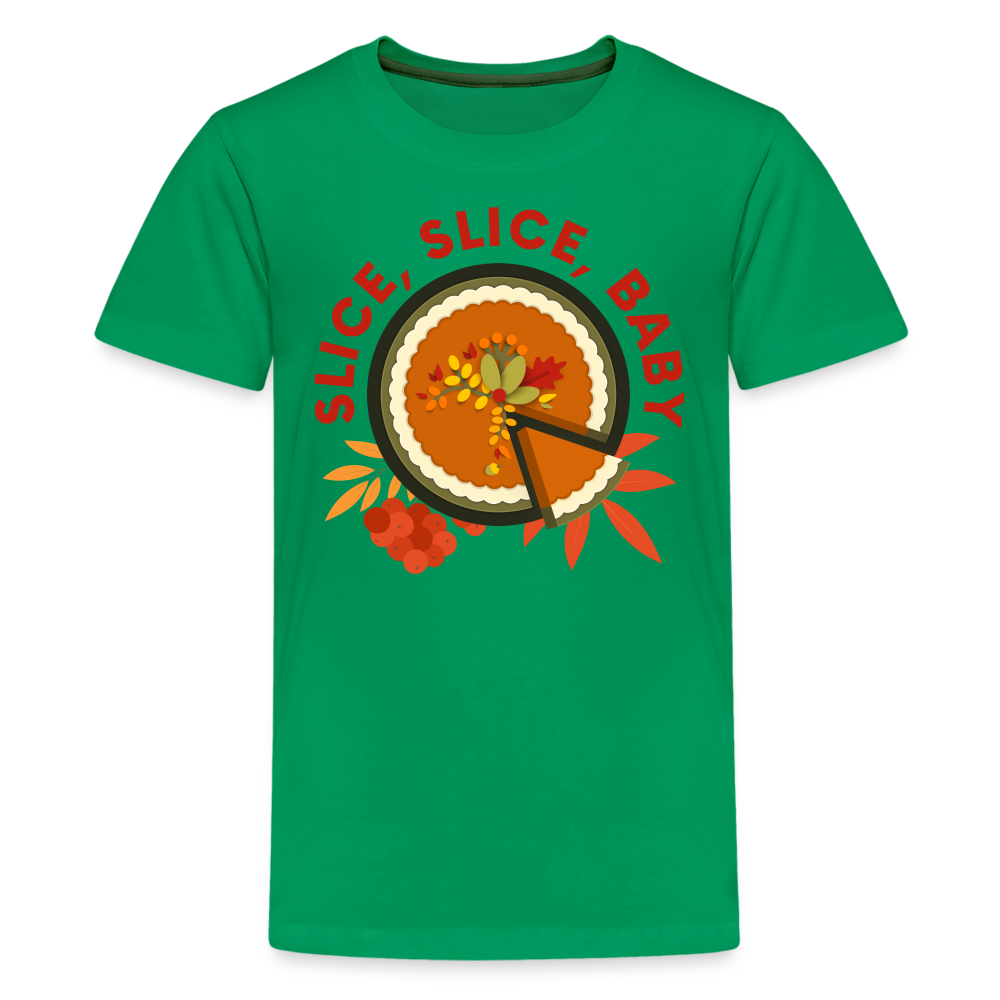 GU 'Slice, Slice, Baby' Youth Premium T-Shirt - kelly green