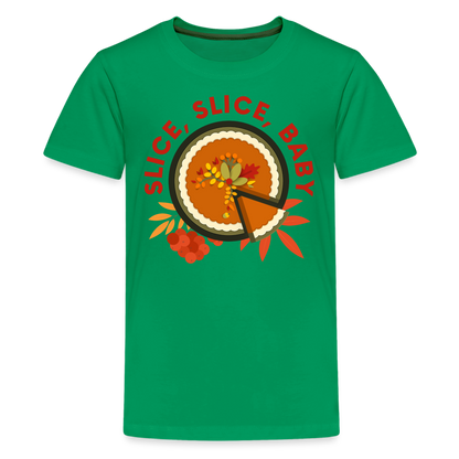 GU 'Slice, Slice, Baby' Youth Premium T-Shirt - kelly green