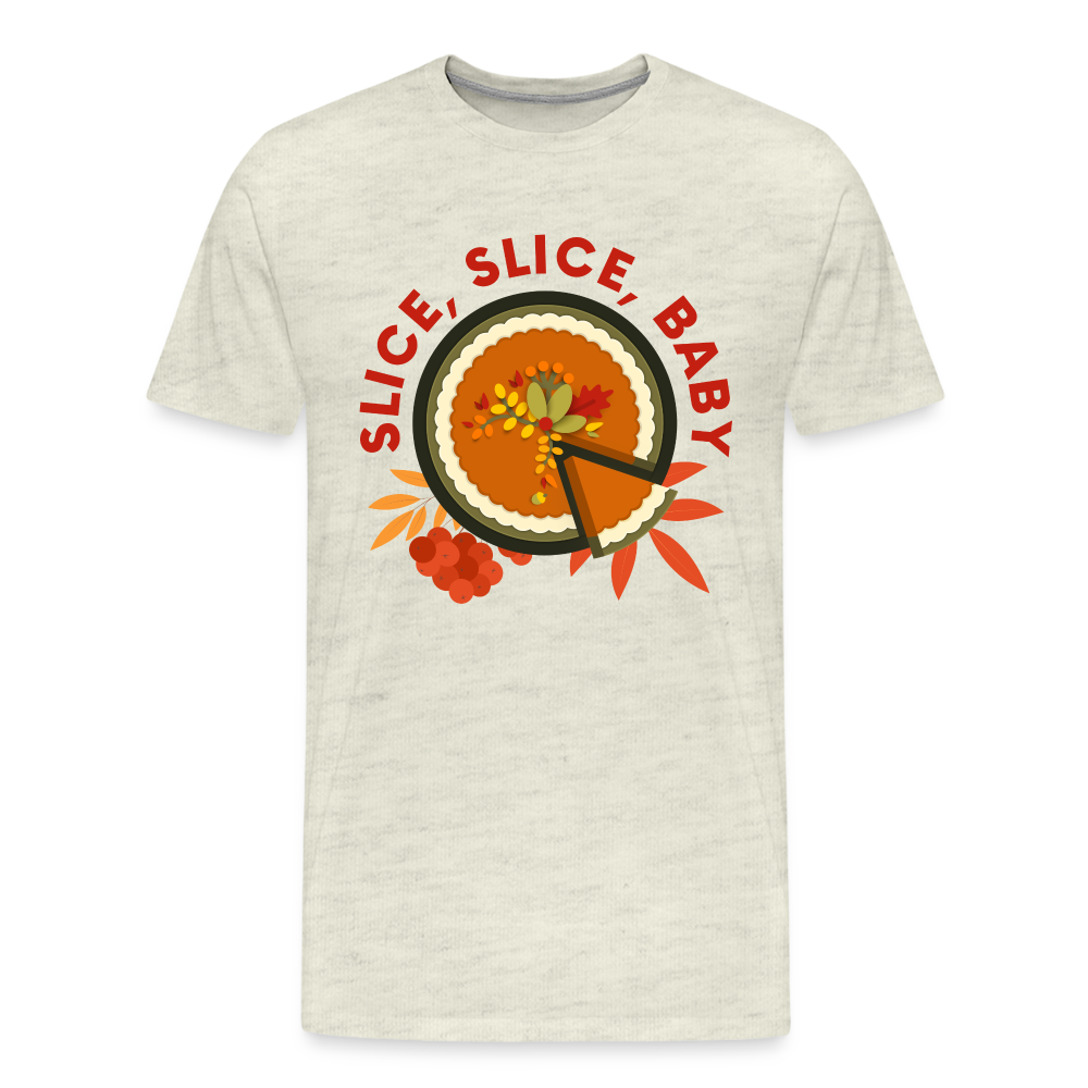 GU 'Slice, Slice, Baby' Unisex Premium T-Shirt - heather oatmeal