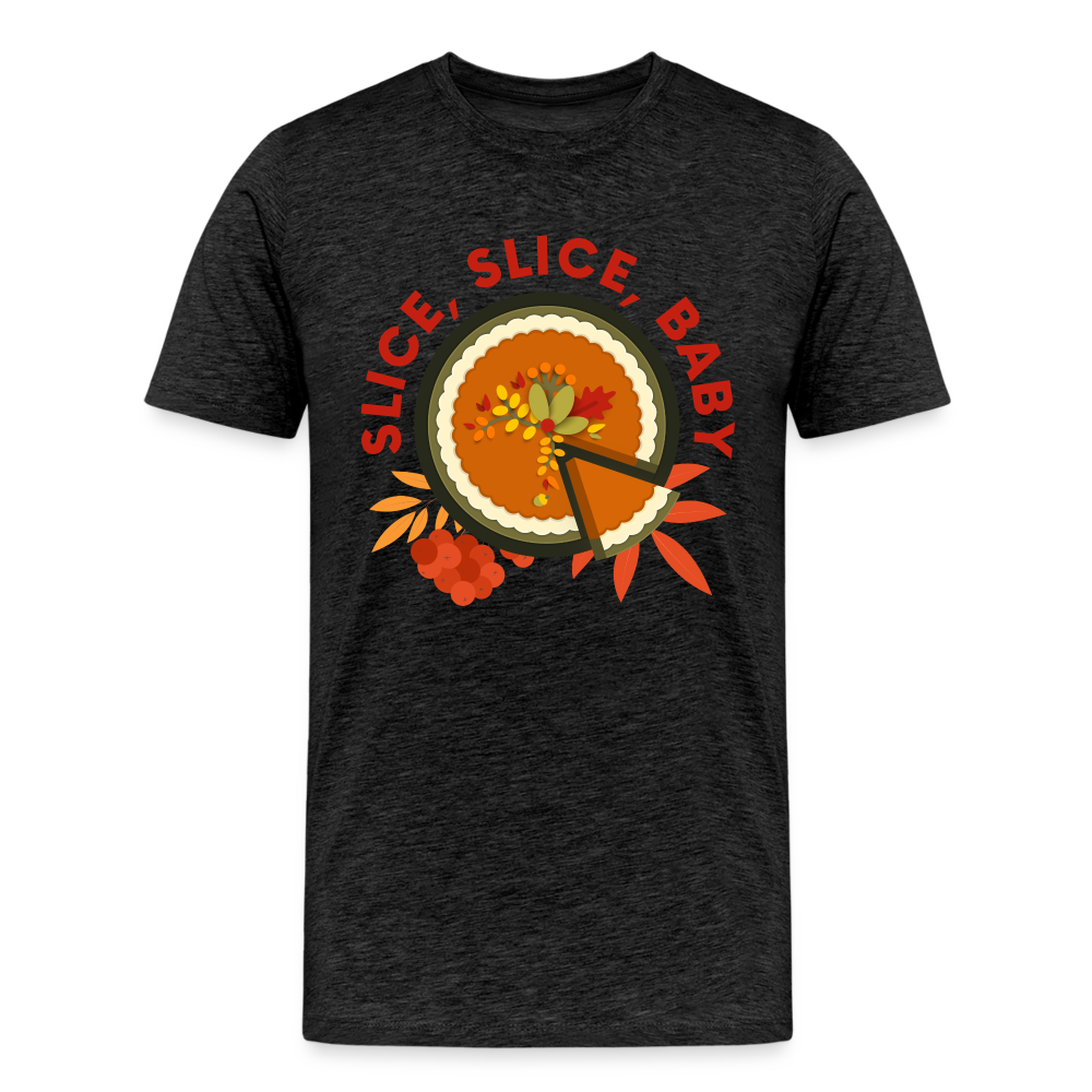 GU 'Slice, Slice, Baby' Unisex Premium T-Shirt - charcoal grey