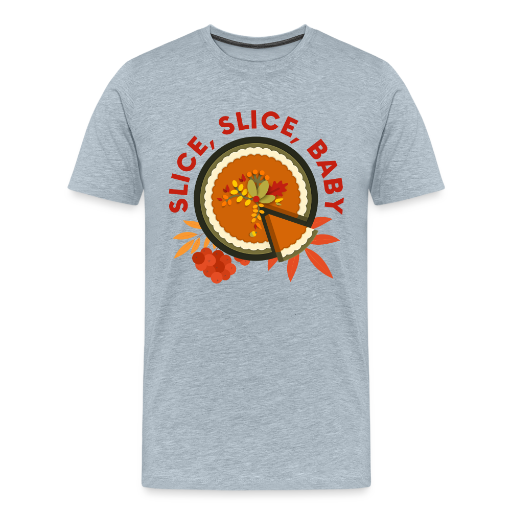 GU 'Slice, Slice, Baby' Unisex Premium T-Shirt - heather ice blue