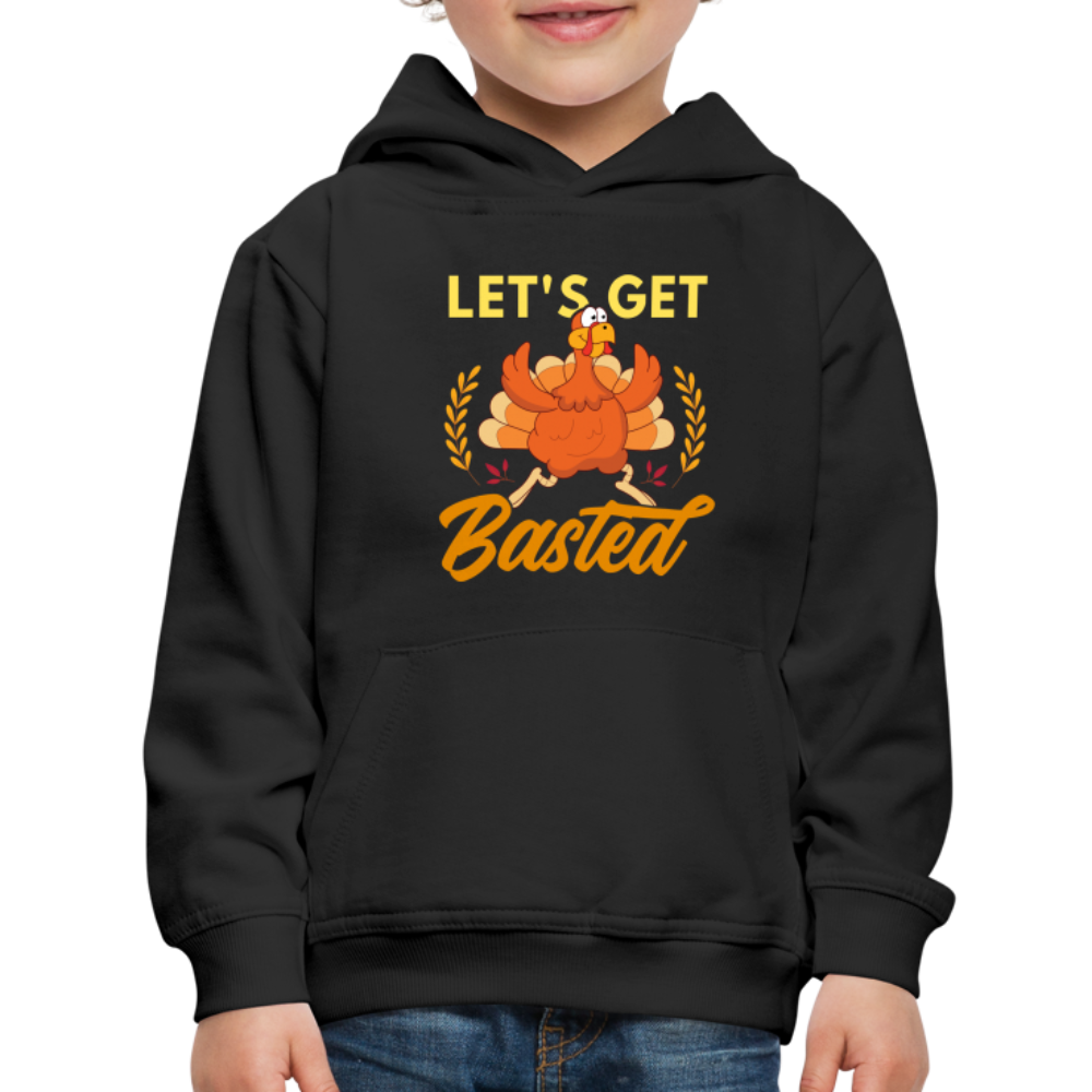 GU 'Let's Get Basted' Youth Premium Hoodie - black