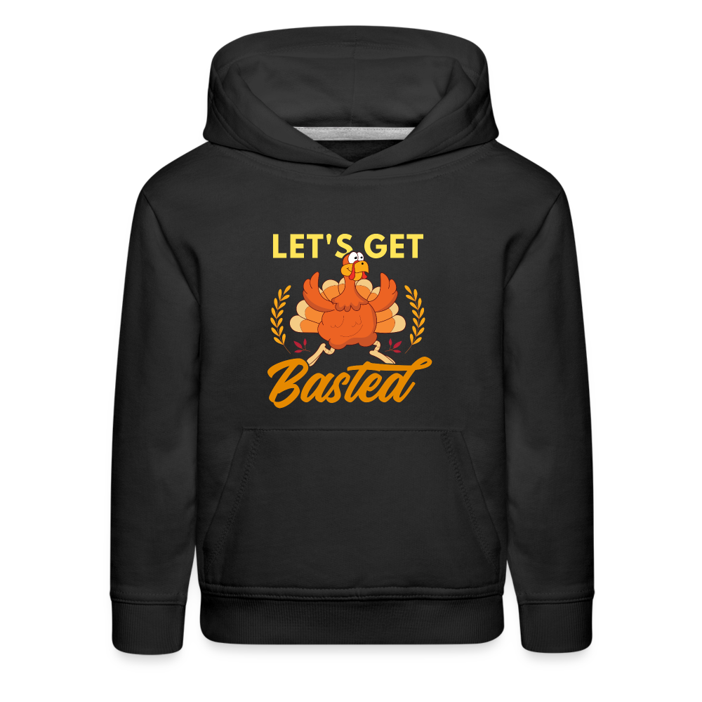 GU 'Let's Get Basted' Youth Premium Hoodie - black