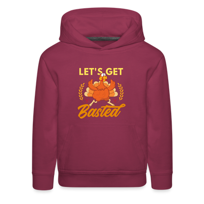 GU 'Let's Get Basted' Youth Premium Hoodie - burgundy