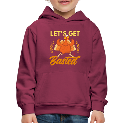 GU 'Let's Get Basted' Youth Premium Hoodie - burgundy