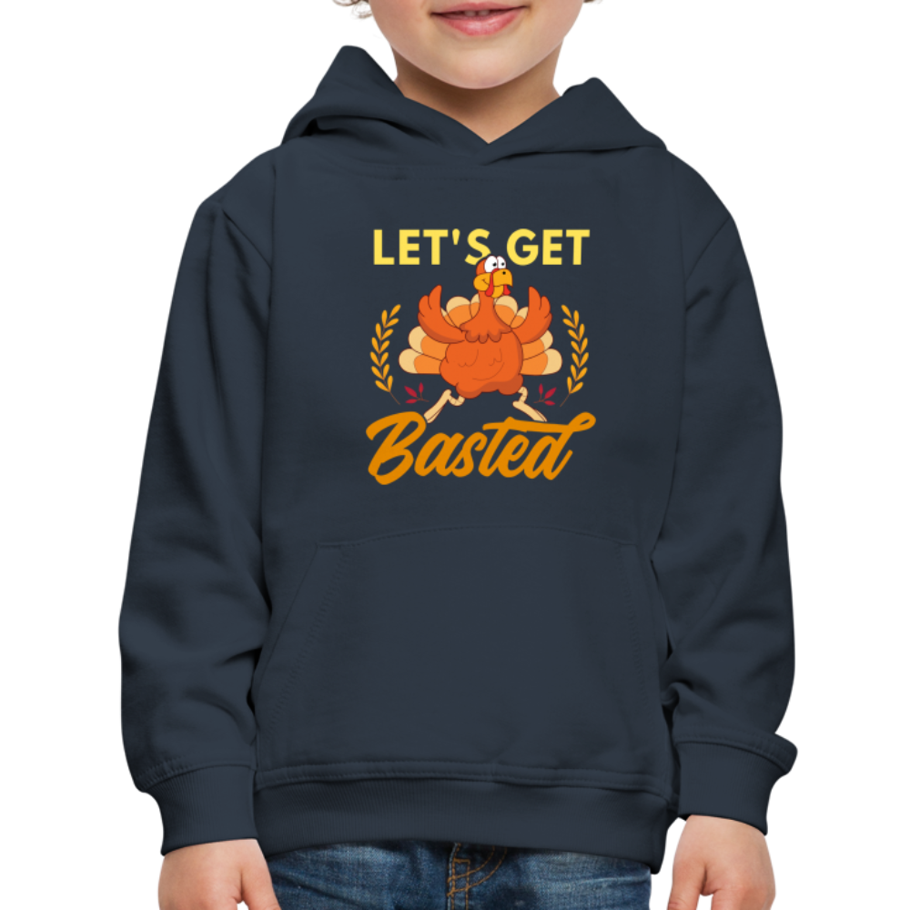 GU 'Let's Get Basted' Youth Premium Hoodie - navy