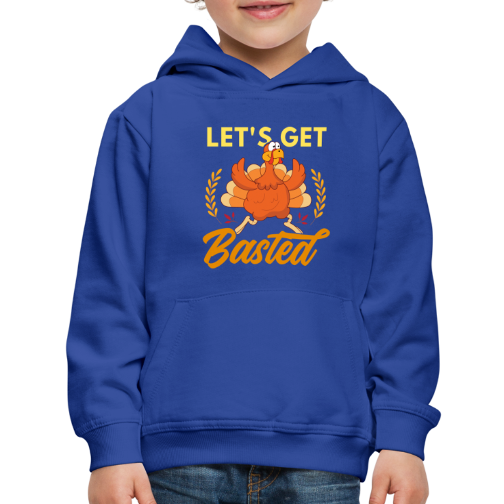 GU 'Let's Get Basted' Youth Premium Hoodie - royal blue