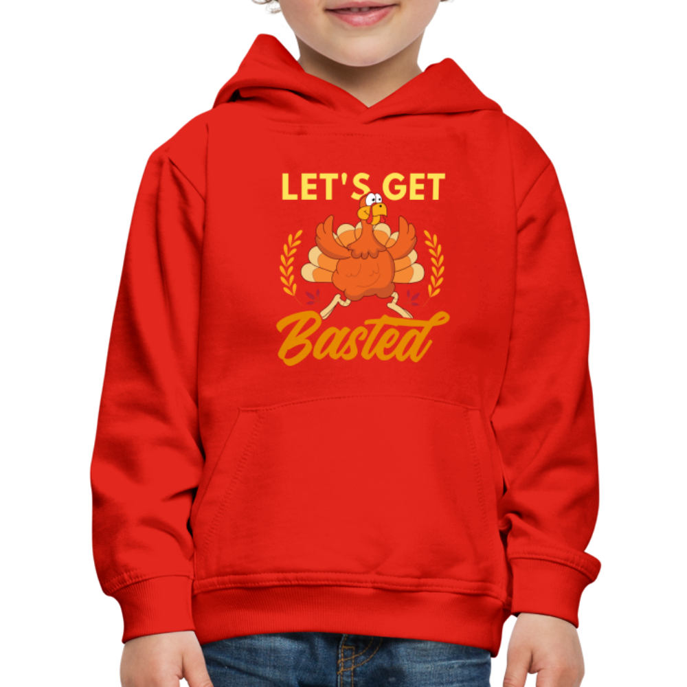 GU 'Let's Get Basted' Youth Premium Hoodie - red