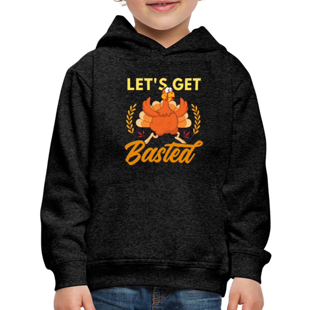 GU 'Let's Get Basted' Youth Premium Hoodie - charcoal grey