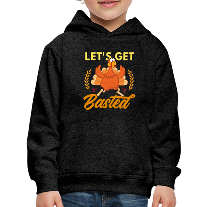 GU 'Let's Get Basted' Youth Premium Hoodie - charcoal grey