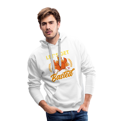 GU 'Let's Get Basted' Unisex Premium Hoodie - white