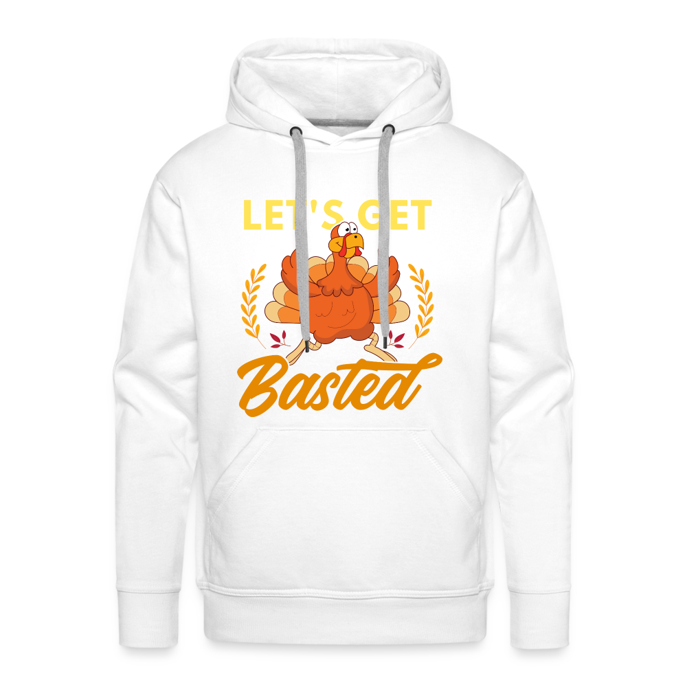 GU 'Let's Get Basted' Unisex Premium Hoodie - white