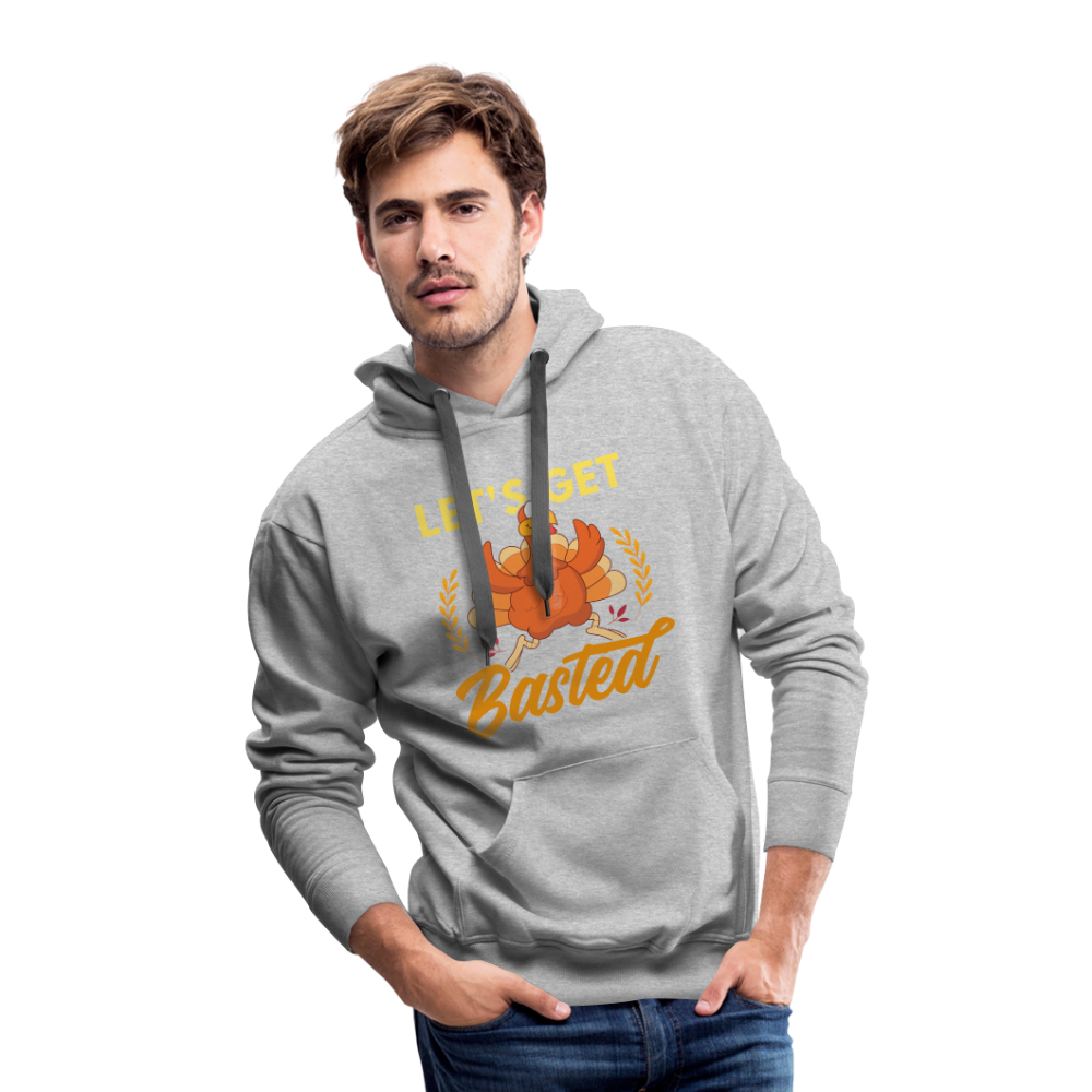 GU 'Let's Get Basted' Unisex Premium Hoodie - heather grey