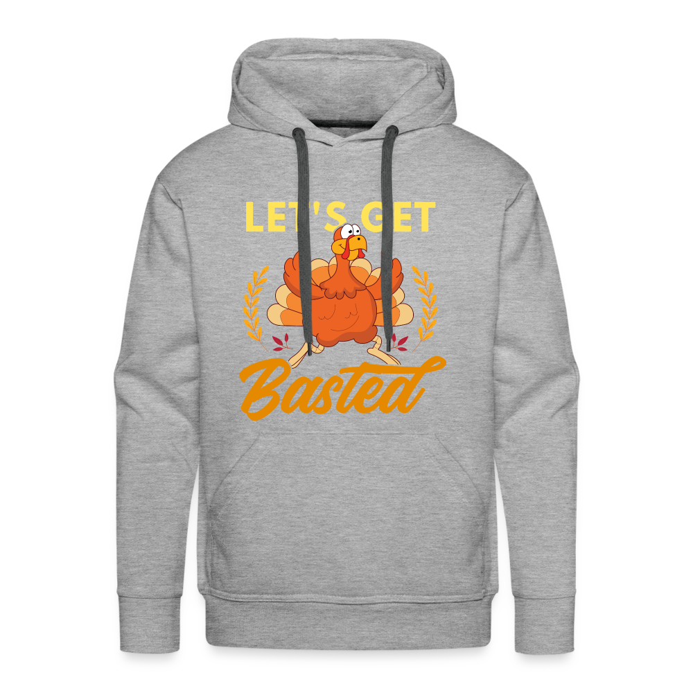 GU 'Let's Get Basted' Unisex Premium Hoodie - heather grey